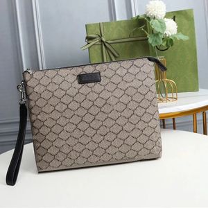 Leinwand Frauen Handtasche Männer Aufbewahrung Beutel Toilette Handtaschen Herren Clutch Temperament große Kapazität Tragbare Geldbeutel Klassiker gedruckter Kupplungsbeutel