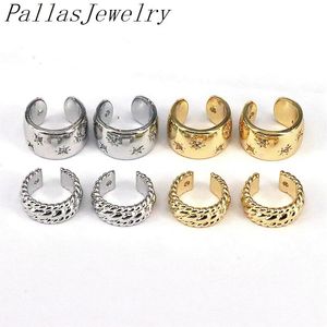 10Pair Stylish Gold Ear Cuff Girls 18K Gold Plated Cartilage Ear Clip Women For Daily Life Small C Shape Non Piercing Earrings 231227