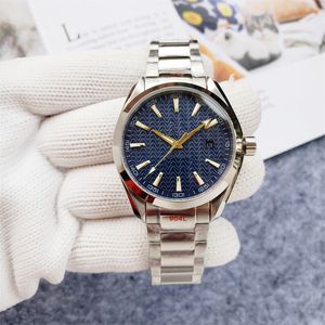 Neue Stiche Luxus -Herren Uhren Automatische Maschinen Uhr Highwertige Top -Marken -Designeruhr Edelstahlgürtel Männer Modezubehör Urlaubsgeschenke OM09