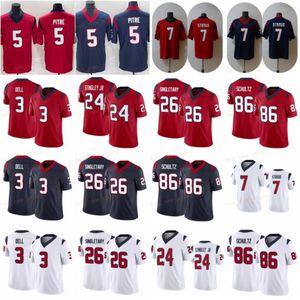 CJ Stroud Football Jersey Panzer Dell Dameon Pierce Devin Singletary Dalton Schultz Jalen Pitre Blue Rot Weiß