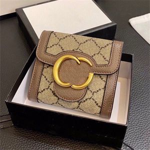 2024 short wallet card holder woman mens wallets designer wallet square fold purse purses luxury cardholder Gift Box 5A