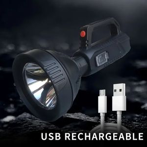 Recarregável portátil LED LED Tocha poderosa para camping para caminhada ao ar livre pesca