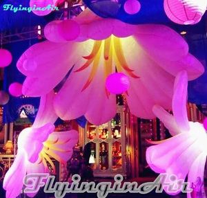 Wreaths 2m Decoration Bloom 3m Giant Inflatable Flower Hanging for Party and Outdoor