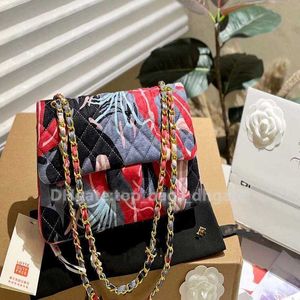 Bags Flap Luxury Chain Underarm New Women Crossbody Shoulder Fashion Flower Designer Square Purse Bag Handbag 2024 10a