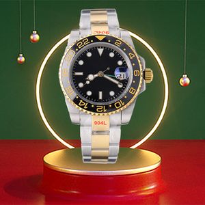 Novo 40mm luxo automático mecânico safira iate relógios masculino cerâmica luminosa à prova dwaterproof água relógio relogio masculino aço inoxidável à prova dwaterproof água relógios moda