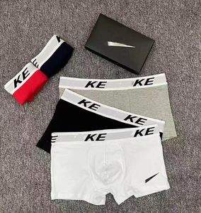 Herrenunterwäsche, Herren-Unterwäsche, Designer-Boxershorts, Marken-Unterhosen, sexy, klassisch, lässig, Shorts, weiche, atmungsaktive Baumwolle, NK, Basketball, Fußball, Schwule, Herren, 3 Stück mit Box