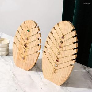 Ювелирные мешочки для деревянного ожерелья подставка Съемная несколько мольберт -шоу для стойки для столовой подвески