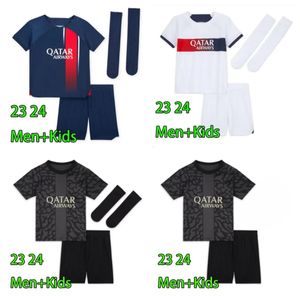 2023 2024 Parigi MBAPPE maglie da calcio maglia del piede MARQUINHOS VERRATTI SERGIO RAMOS hommes enfants uomini adulti bambini KIT set maglia da calcio