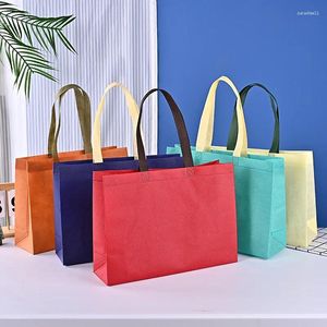 Sacola amigável não tecida personalizada de Eco dos sacos de compras para Shopping-007