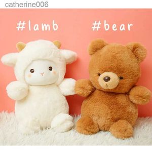 Gefüllte Plüschtiere, flauschiges Haar, superweich, Elefant, Lamm, kuschelige Plüschtiere, Puppe, Kuscheltiere, langer Plüsch, brauner Bär, Küken, Babybeschwichtigungspuppenspielzeug, KidL231228