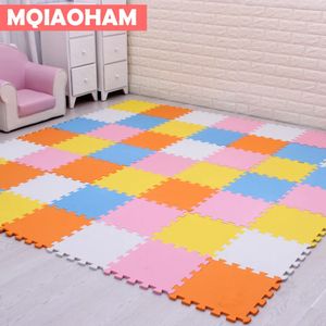 Mqiaham bebek eva köpük bulmaca oyun mat/9pcs/lot birbirine taşıyan egzersiz zemin mat 30cmx30cm 1cmthick tarama yoga egzersiz paspaslar 231227