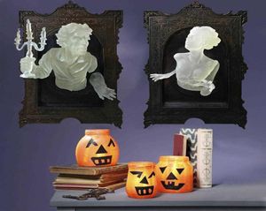 Ghost in The Mirror Halloween Resin Luminous Frame ornaments X0803301E6172970