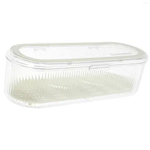 Kitchen Storage Chopstick Cage Cutlery Drainer Basket Holder Tray Rest Utensil Rack Plastic Organizer With Lid