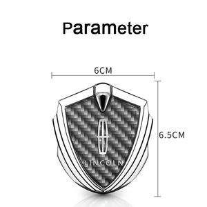 Naklejki 1PC metalowa bokowa naklejka tarcza Odznaka Emblemu do Lincoln Navigator Logs MKC MKZ MKS Continental MK2 Mkx Akcesoria