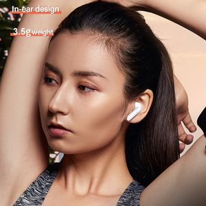Nyaste Bluetooth v5.0 Earphones Tws In-Ear öronproppar Vattentäta och brusreducering Trådlös hörlurar med 300 mAh Power Bank-headset för iOS/Android/surfplatta