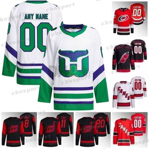 White Hartford Whalers Hockey 20 Sebastian Aho Jerseys Jesperi Kotkaniemi Martin Necas Frederik Andersen Brent Burns Staal Andrei Svechnikov Teuvo Teravainenen