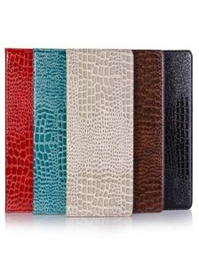 Designer ipad case flip wallet bright crocodile grain pu come tablet case for ipad pro 12.9 