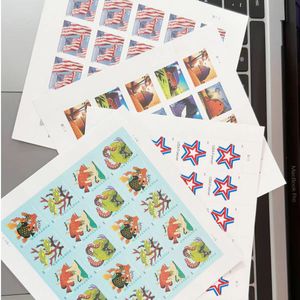 Samla helt ny poststämpel 100 US Posto Stamps Post Office för maila första klass för kuvert Bokstäver Postcard Mail Supplies Integrity först