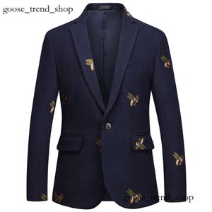 Uits Lim Tyles Uit Quality Fit Embroidered Business Casual Bee High Blazer Fashion Coat Slim Men S Suit Linen 326 Suits Designer Formal Jackets Styles S Jacket 774