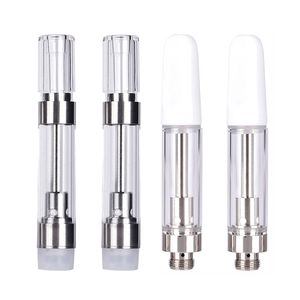 Stock Stock TH205 TH210 Atomizer 0,8 ml szklanego zbiornika jednorazowego zbiornika białą końcówkę WISKA M6T Cewka ceramiczna 510 Nić do gęstego oleju