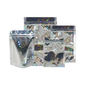 Storage Bags Star Laser Color Reclosable Aluminum Foil Zipper Packaging Bag Mylar Food Grocery Retails Packing Lx2960 Drop Delivery Ho Dhp1B