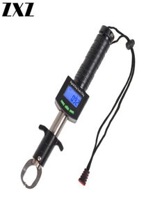 Display eletrônico digital aperto de pesca no mar com régua de peso clipe de aço inoxidável controle apanhador ferramenta de peixe pinça grabber291t4727673