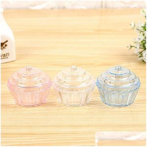 Party Favor Clear Mini Cake Stand Cupcake Favor Candy Box Wedding Birthday Container Plastic Party Treat Food Boxes Favors ZA4975 DRO DH5SZ