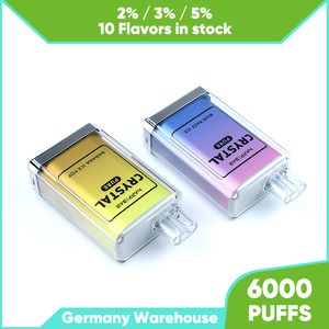 Big Smoke Disposable 6K Puffs Vape 6000 -Puffs Bar 12ml Vape Juice 3% Kraft 10 Aromen reiner Geschmack unerschütterlicher Verdampfer mit 1500 -mAh -Akku