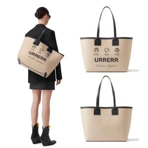 Fashion Large sided Canvas London tote Bag Womens handbag beach pochette Designer shopper bag crossbody clutch mens lage travel bags