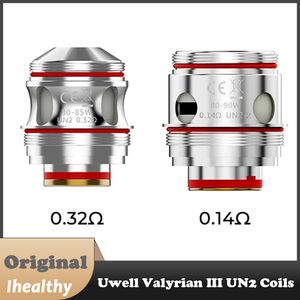 Uwell Valyrian III 3 bobinas UN2 Single/UN2-2 Dual Meshed-H 0,32ohm 0,14ohm adequado para kit/tanque Valyrian-3