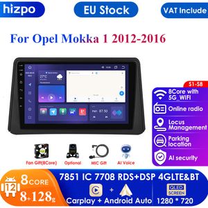 Carplay 4G Android 12 Radio dla Opel Mokka 1 2012 - 2016 Multimedia Video Player 2 DIN WIFI Navigation GPS stereo audio DSP