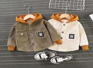 Spring Autumn Baby Clothes Corduroy Blouse Kid Hoodies Tops Boys Girls Cotton Leisure Sport Hooded Sweatshirts Infant 2203073164001