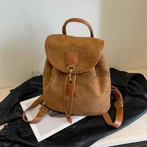 Backpack Style New Fashion Women's Lady Vintage Faux Suede Leather Satchel Handbag Bag Female Bookbag Packsack Knapsack Shoulders Bagsstylishhandbagsstore