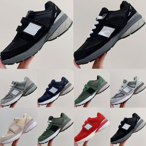 990s Kids Sneakers Designer 990 toddler Shoes Children Casual Boys Girls Trainers youth Hook & Loop Lace-up Sport Kid Shoe Grey Red Green Navy Black P 16H9#