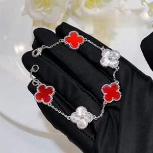 Orecchini di lusso Bracciale con perno di diamanti designer Van Earing trifoglio perla Madreperla Placcato oro 18 carati Agata Orecchino Anello Festa della mamma Abito da festa Gioielli regalo di nozze