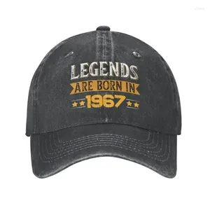 Ball Caps Custom Cotton Legends Are In 1967 Birthday Gift Baseball Cap Hip Hop Men Women's Adjustable Dad Hat Spring