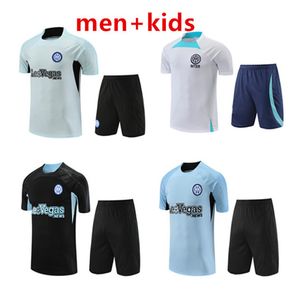 23 24 Erkekler Inters Milano Trailsuit Futbol Forması Polo Set Yetişkin Eğitim Futbol Formaları 2023 2024 Erkek Kısa Kollu Tank Top