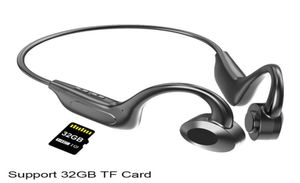 骨伝導ヘッドセットbluetoohtヘッドフォンワイヤレスイヤホン耳フックmp3プレーヤーコールスポーツ32GB TFカードサイクリングダイビング6696129