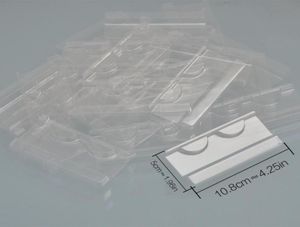 100pcspack whole plastic clear lash trays for eyelash packaging box faux cils 3d mink eyelashes tray holder insert for eyelas406267396953