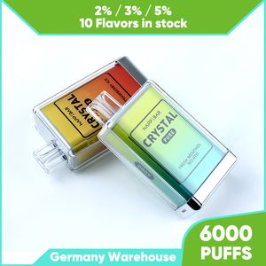 Niemcy Vapehouse Vape 6000 Puffs Dostęp 6K Vaper Device 12ml Pod 2% siła s sok 10 smaków czysty smak papieros