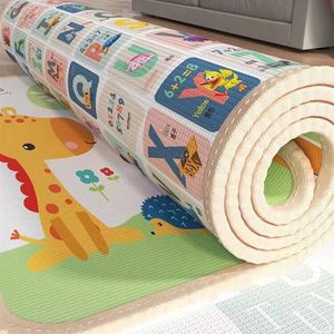 1cm/0.5cm Environmentally Friendly Thick Baby Crawling Play Mats Folding Mat Carpet Play Mat for Children's Safety Rug Gifts 231227