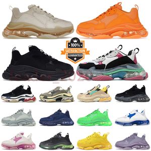 balenciaga triple s balencaigas shoes triple-s Platform Luxurys Designer mens Women Casual Shoes 【code ：L】 Black White Green Orange Clear Sole Runenrs Trainers