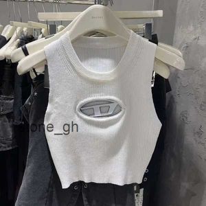 Diesels Shirt T-Shirt Designer Deisel Women Spicy Girl Metal Hollow Knitted Sleeveless Tank Top 2023 Spring New Sexy diesel Short 8 MQX7