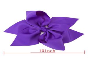 DROP 10 pollici grande fiocco in nastro grosgrain forcine per ragazze grande fermaglio per capelli bowknot accessori per capelli 30 pezzi 8270808