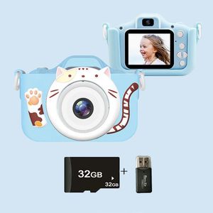 Bambini Mini Digital Camera Digital Toy Camera Vintage Educational Toys Educational Kids 1080p Videocamera Pografia Outdoor Pografia Gift 231227