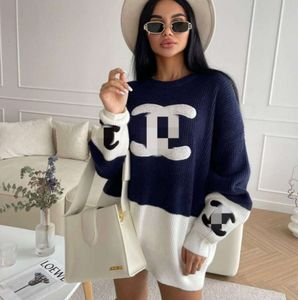 Woolen Sweaters Women Casual Oversized Knitted Sweater Dresses Warm Outerwear Free Ship Fashion Trend Clothes3554