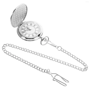 Pocket Watches Men's Roman Numeral Portable Retro Big With Vintage Number Decorative For Dial