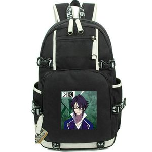 Fushimi Saruhiko Backpack K Daypack Kings School Bag I Beg Your Hate Cartoon Print Rucksack Disual Schoolbag Computer Day Pack