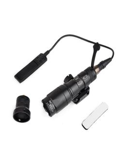 Airsoft Tactical SF M300 Mini Scout Light 250lumen tactical flashlight with remote switch tail mount for 20MM Weaver Rail5626997