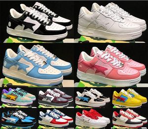 2024 Designer Casual sk8 sta Shoes Grey Black stas SK8 Color Camo Combo Pink Green ABC Camos Pastel Blue Patent Leather M2 With Socks Platform Sneakers Trainers